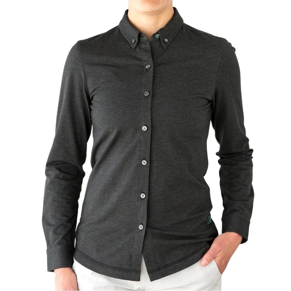 Linksoul Dry- TechWomen's Gray Button Down Shirt Size XS